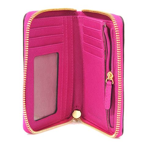 michael kors pink walletzip|pink wallet Michael Kors.